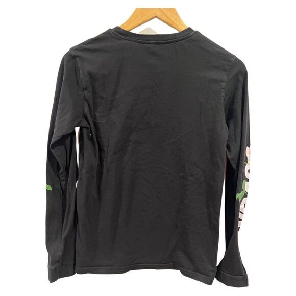 adidas Black Floral Rose graphic Tee size Medium - Picture 2 of 6